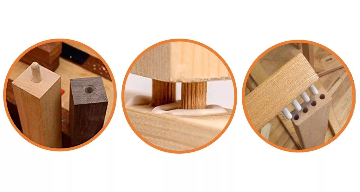 Taquete de Madera 1/4" Ensamble 35mm x 8mm