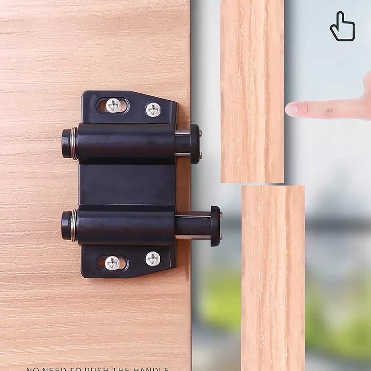 Resbalón De Imán Automático Doble Magnético Push Open Con Tornillos