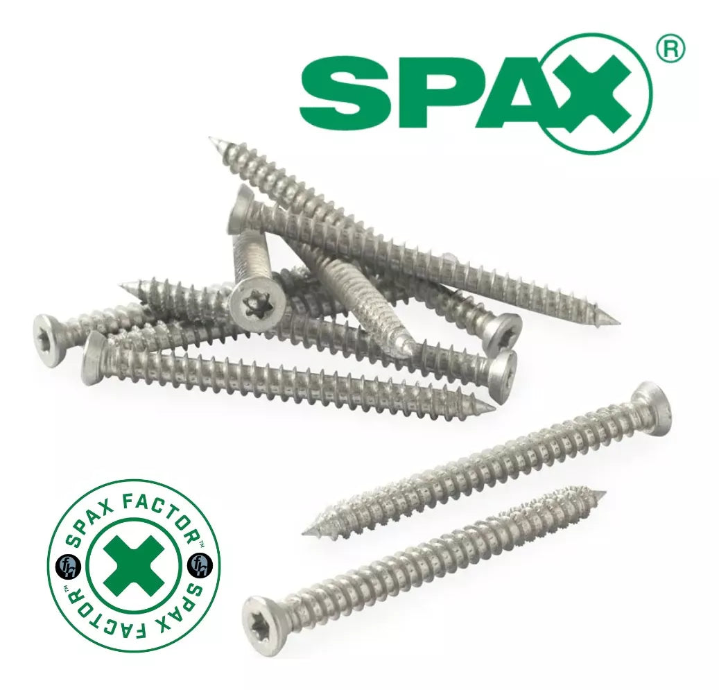 Tornillos Spax R-A Concreto 7.5x60 mm No Necesita Taquete