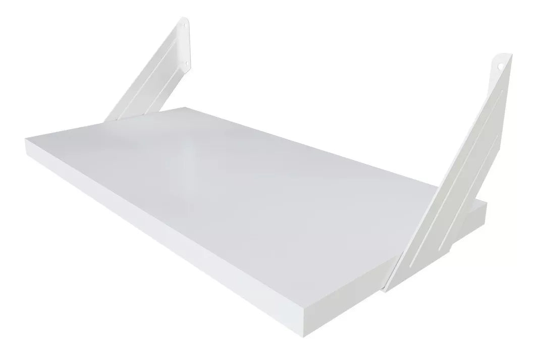Repisa Estantería Melamina Blanca 40x20 cm Ménsula Minimalista Moderna