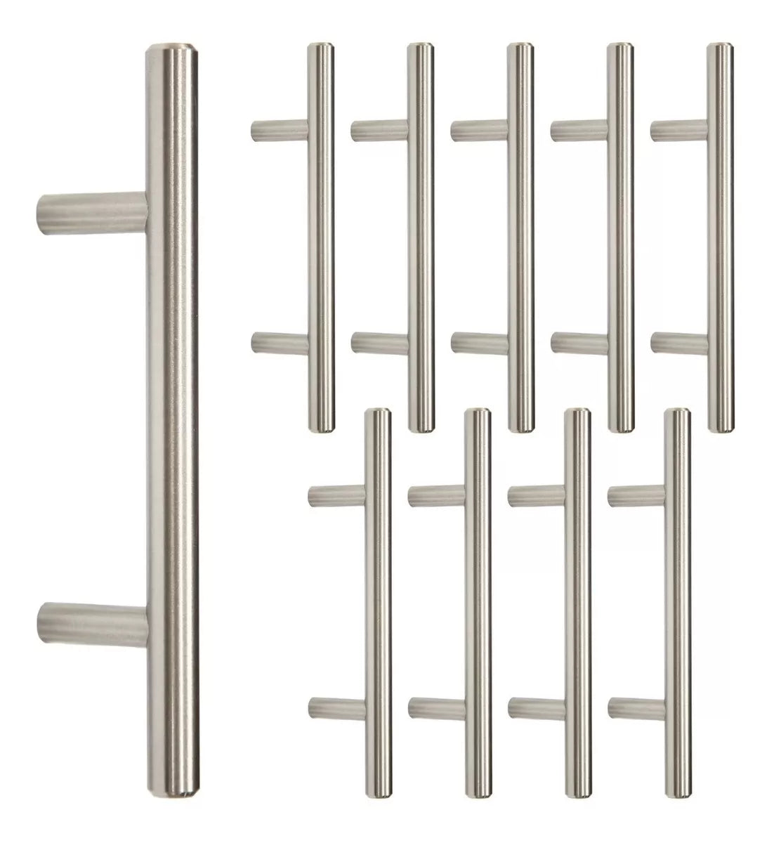 Jaladera Manija De Barra Hueca 18.8 cm Acero Inoxidable Con Tornillo