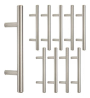 Jaladera Manija De Barra Hueca 25.2 cm Acero Inoxidable Con Tornillo