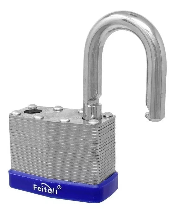 Candado Acero Laminado Gancho Corto Alta Seguridad