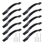 Jaladera Tirador Para Muebles Modelo "S" Negro Mate Con Tornillos