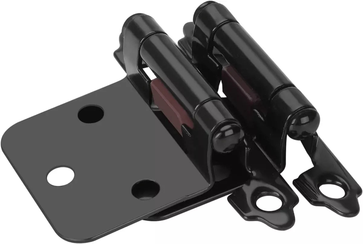 Bisagra De Parche Americana Color Negro Mate Con Tornillos