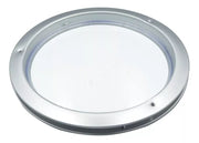 Mirilla de Aluminio Natural 20 cm Con Placa Para Puerta de Cocina