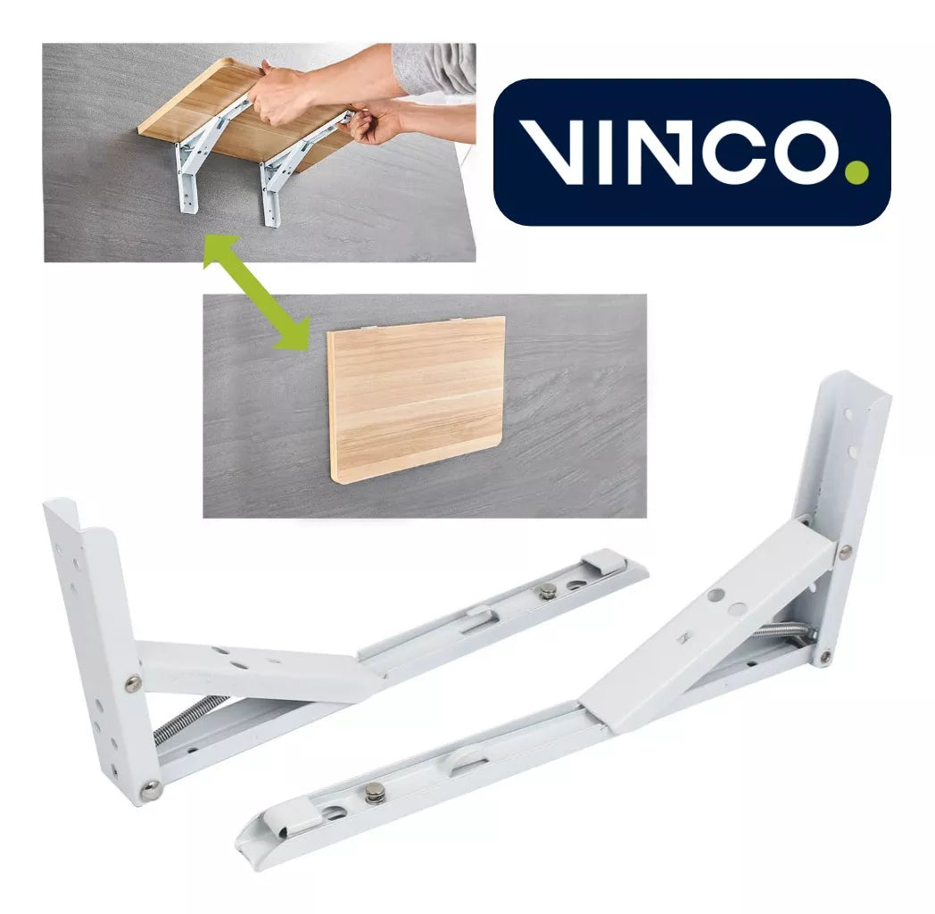 Ménsula Soporte Abatible Para Repisa Slim Blanco