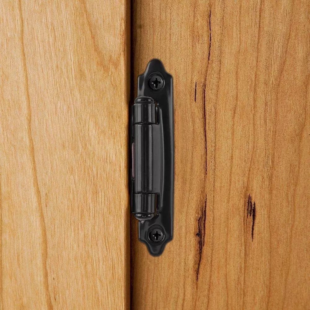 Bisagra De Parche Americana Color Negro Mate Con Tornillos