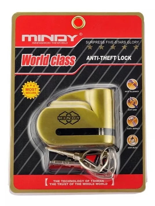 Candado Para Moto Alta Seguridad Bloqueo De Freno De Disco