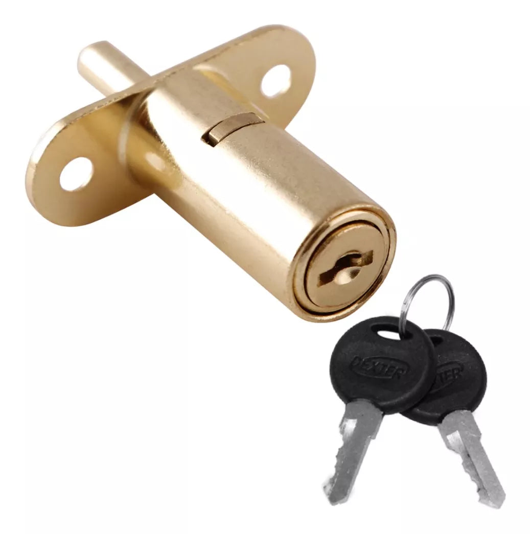 Cerradura Puerta Corrediza 5830 Latón Brillante Dexter