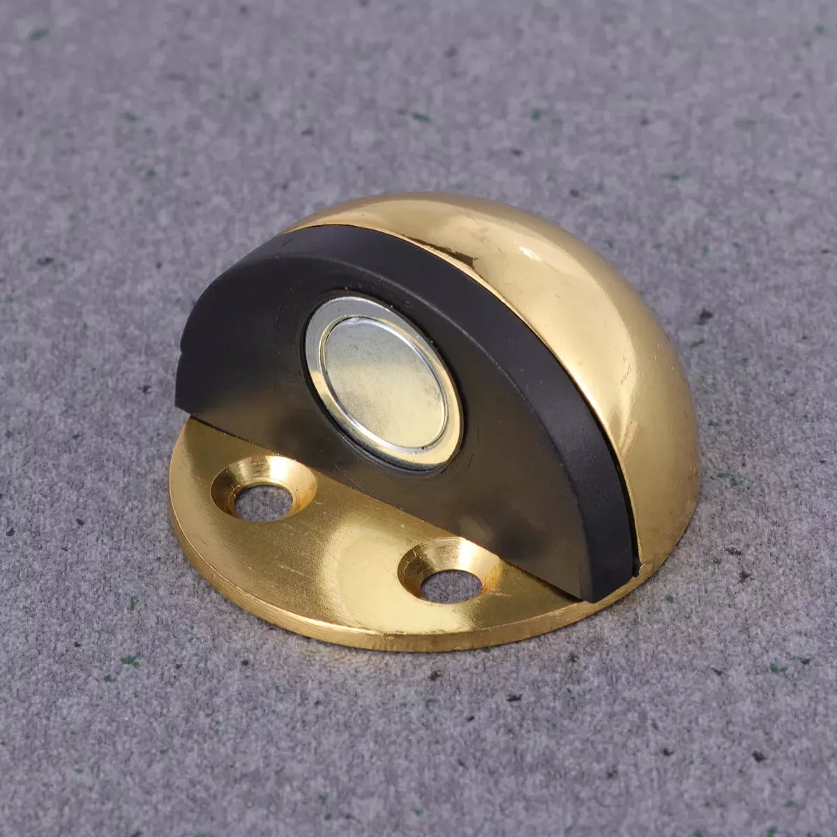 Tope Media Luna Magnético Para Puerta Latón Brillante