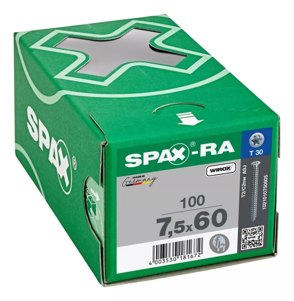 Tornillos Spax R-A Concreto 7.5x60 mm No Necesita Taquete