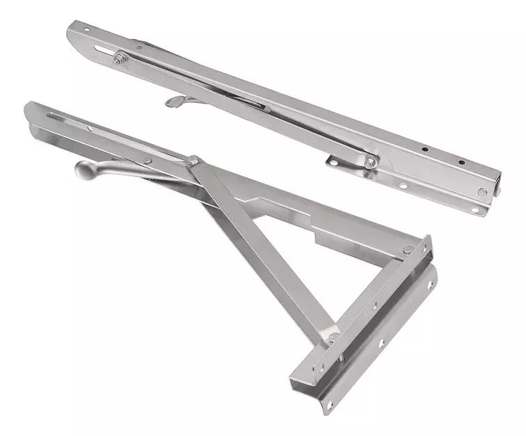 Soporte Abatible Reforzado Para Repisa Acero Inoxidable 30 cm