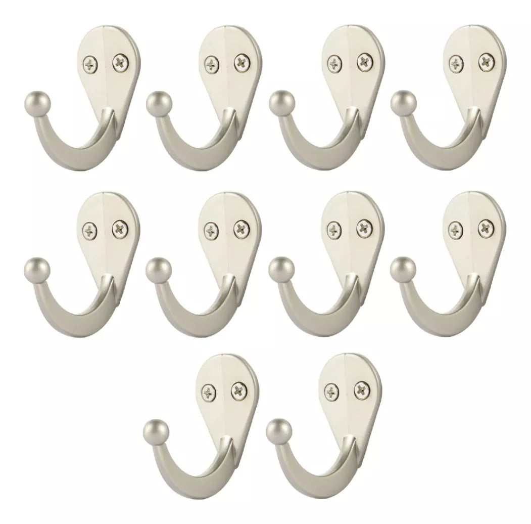 Gancho Perchero Sencillo Para Pared Níquel Satinado Handy Home