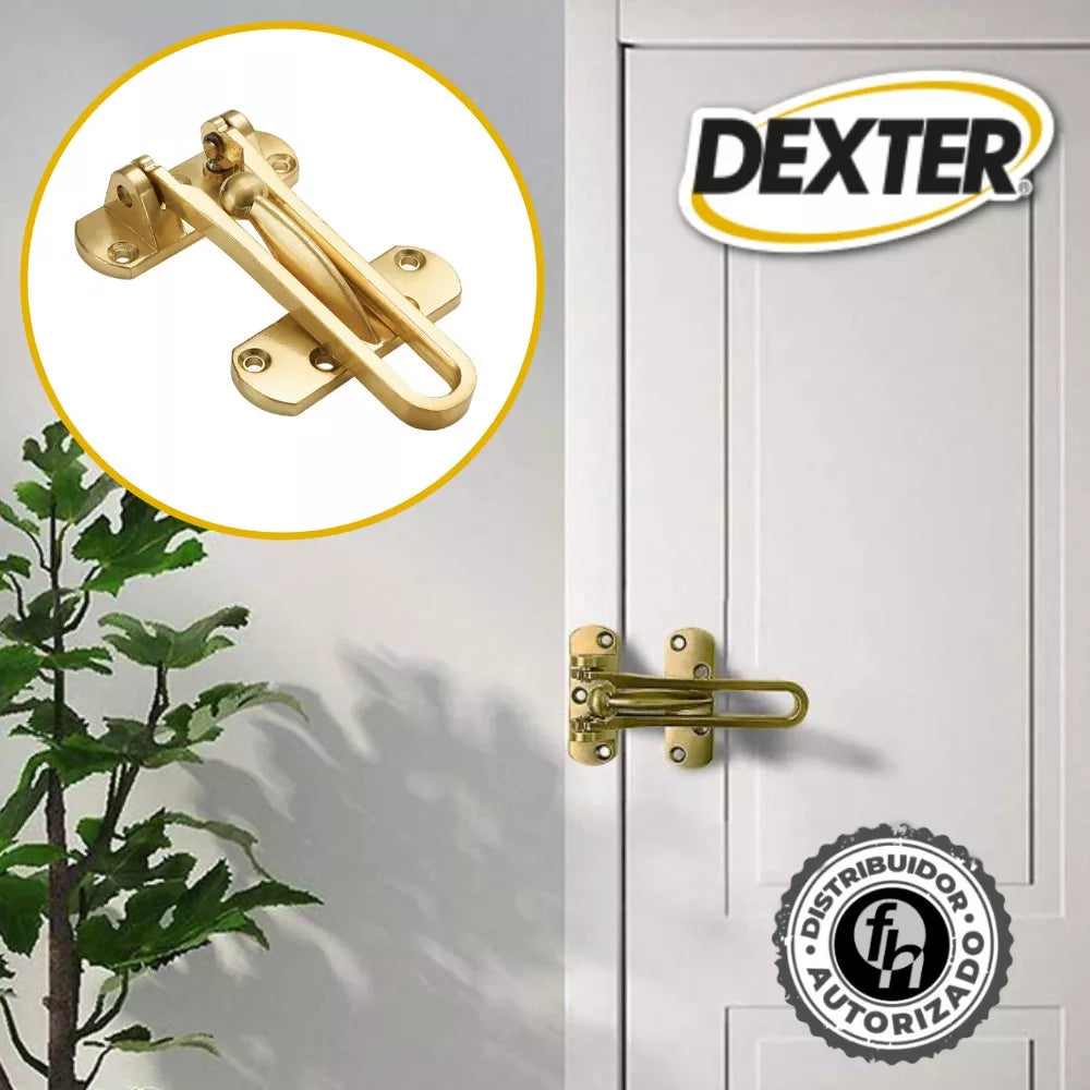 Pasador De Seguridad Abatible Para Puerta Dexter Latón Brillante