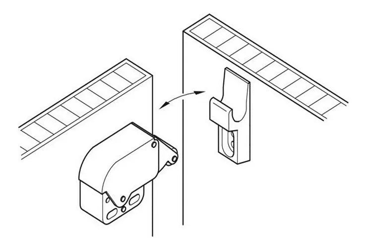 Resbalón Retén Automático Push Mini Latch Ducasse