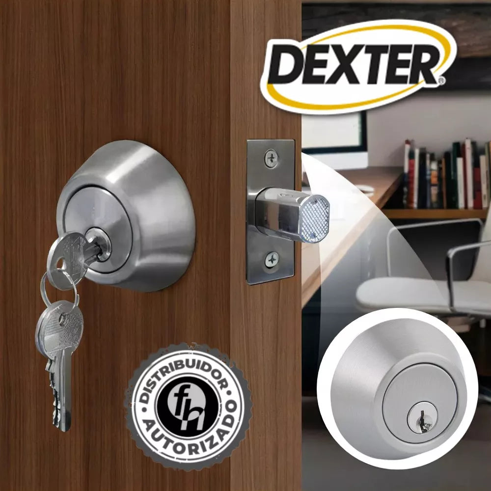 Cerrojo De Seguridad 6632 Llave/Llave Níquel Satinado Dexter