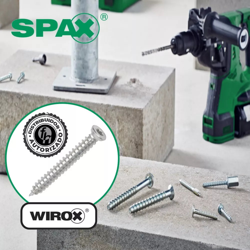 Tornillos Spax R-A Concreto 7.5x40 mm No Necesita Taquete