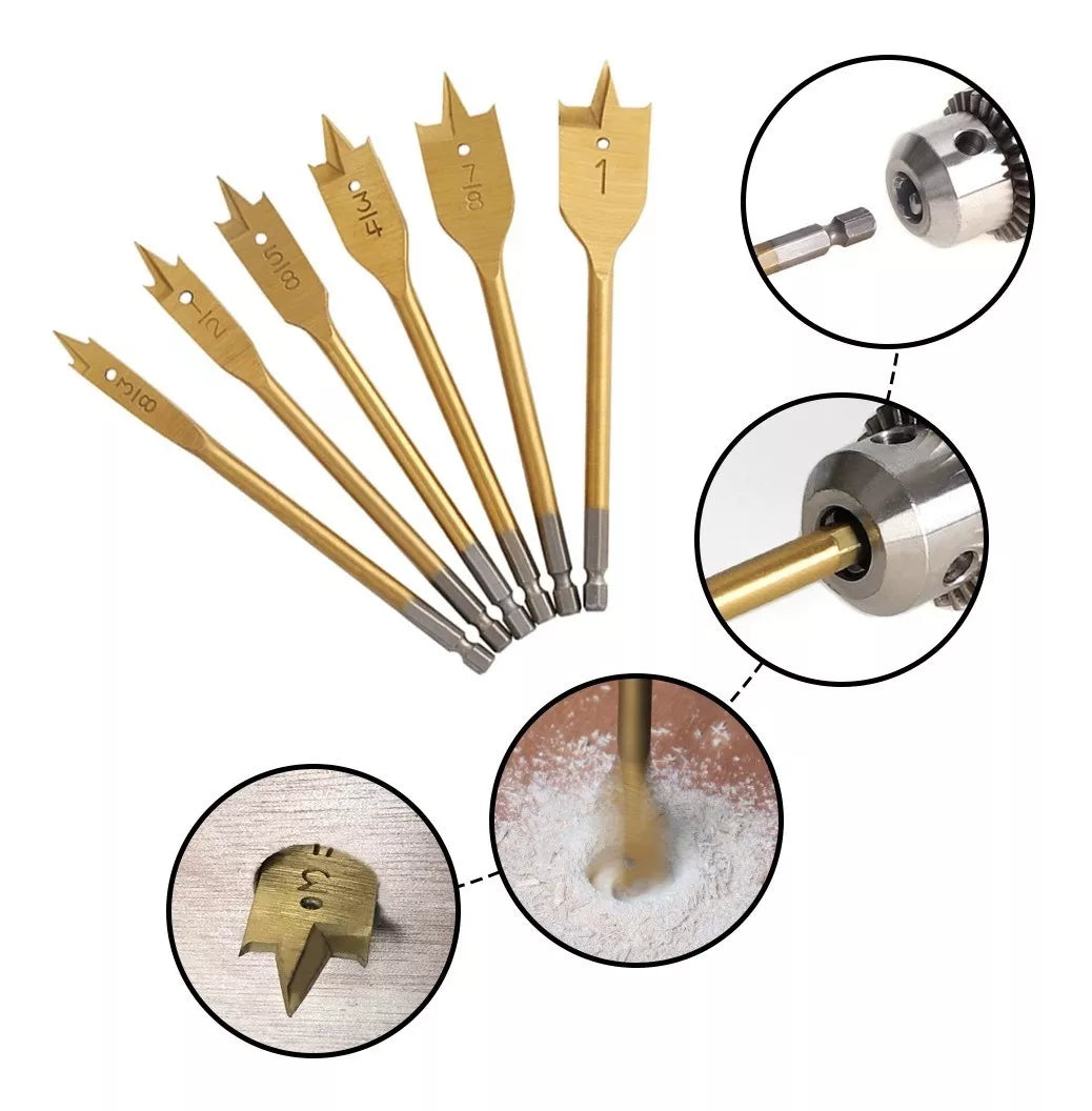 Broca Manita Paleta Plana 3/4" Titanio Filo Tools