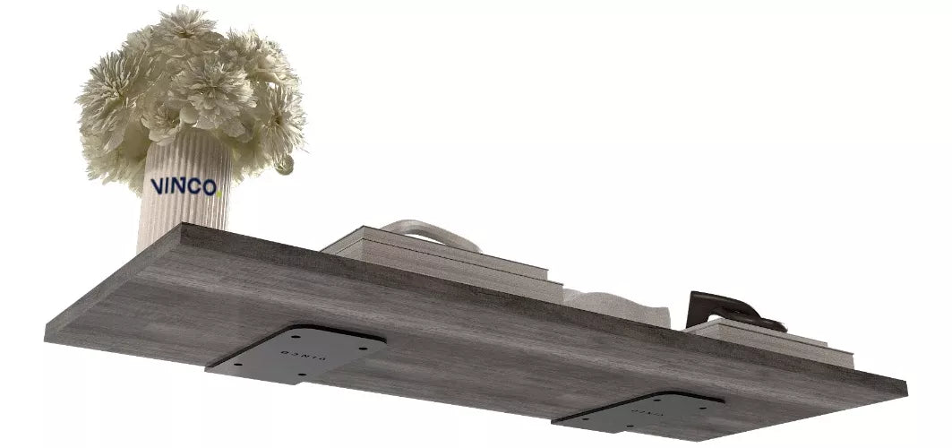 Repisa Flotante 30x80 cm Lombardía Minimalista Soporte Oculto Reforzado