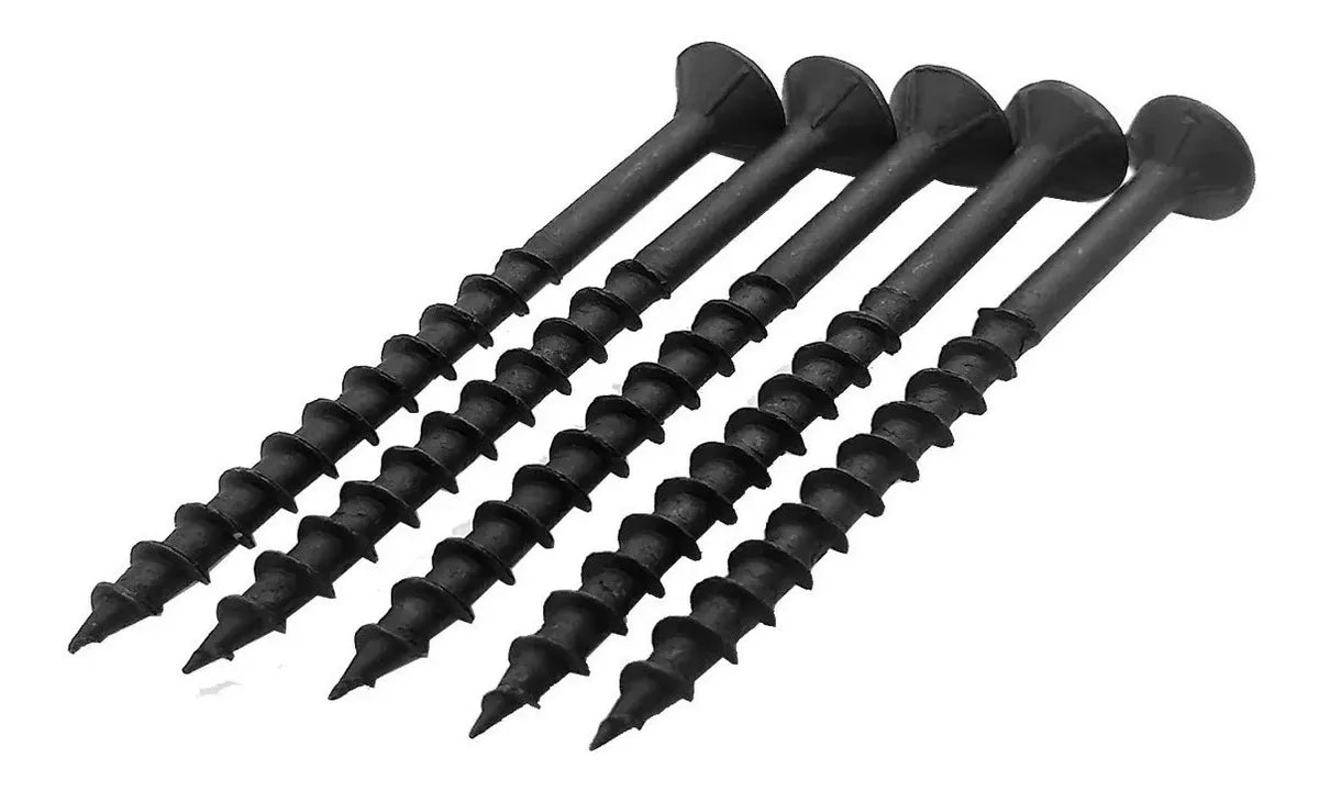 Tornillo Para Madera Aglomerado Negro 14x4'' Cruz Plana