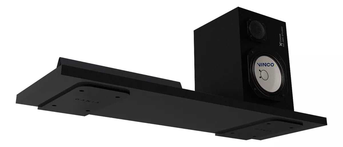 Repisa Flotante 20x60 cm Negro Mate Soporte Oculto Reforzado Minimalista