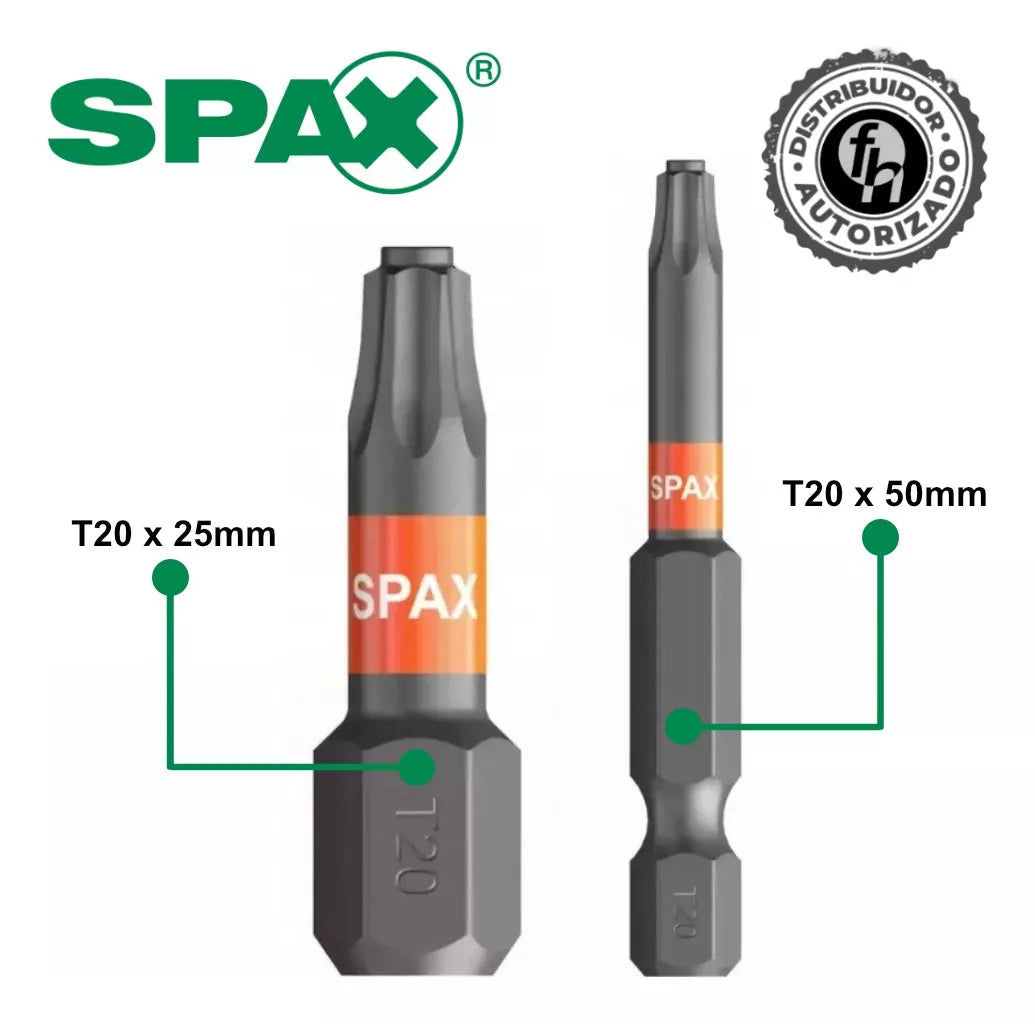 Punta Torx Para Tornillo Spax T-Star Plus T20x50 mm