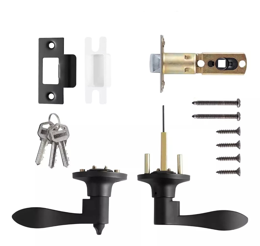 Cerradura Mercurio Negro Mate Puerta Recámara 5822 Dexter