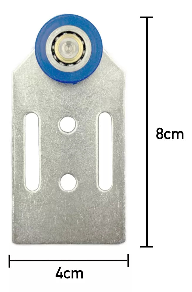 Carretilla Para Riel Doble "J" No. 10 Rueda De Nylon Recta