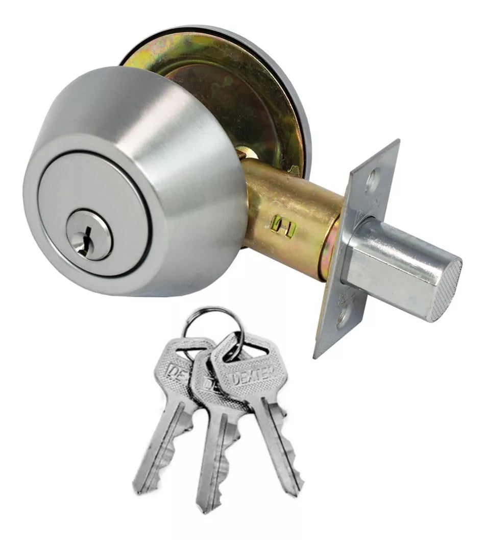 Cerrojo De Seguridad 6632 Llave/Llave Níquel Satinado Dexter