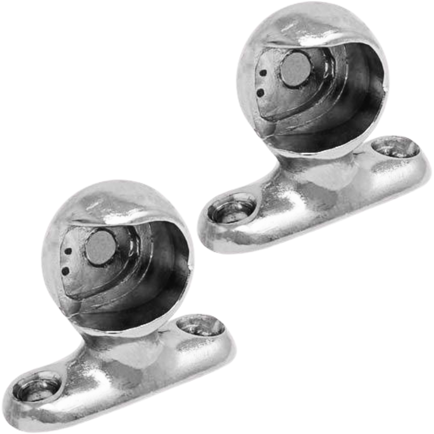 Soporte Lateral Mini Cortinero Sencillo Tubo Redondo 1/2"