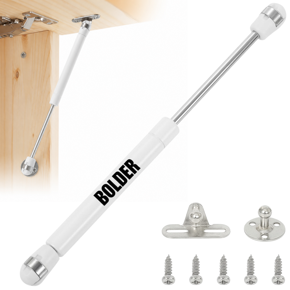 Pistón Elevable De Gas Amortiguador Para Puerta Plegable Blanco Mate