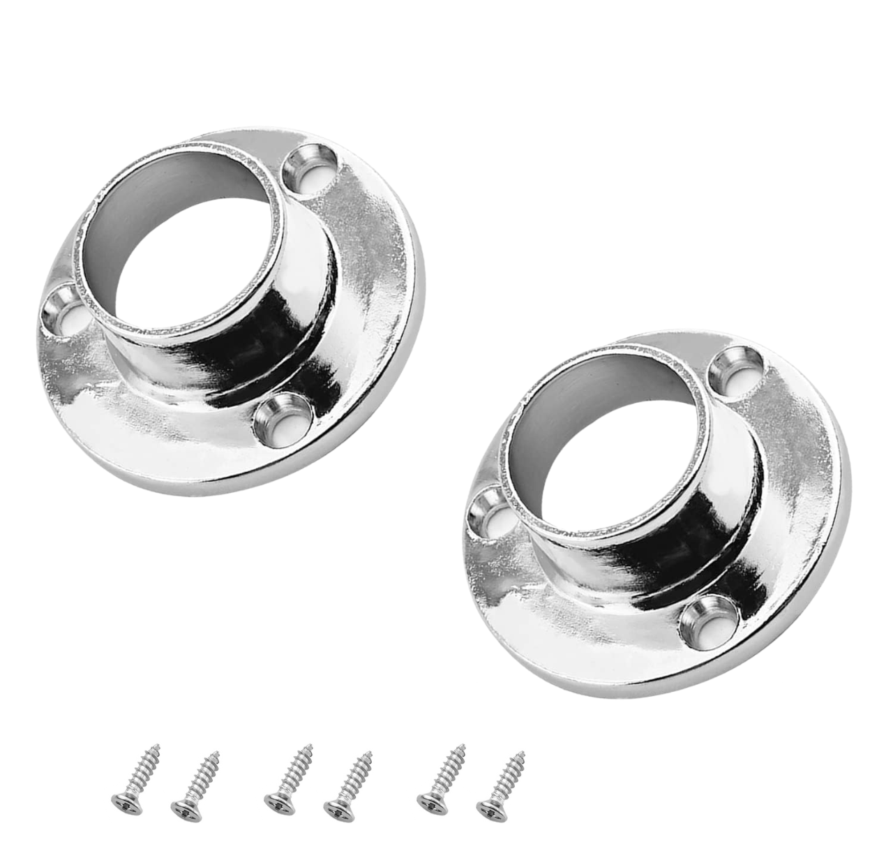 Brida Tubo Redondo Zamak con tornillos