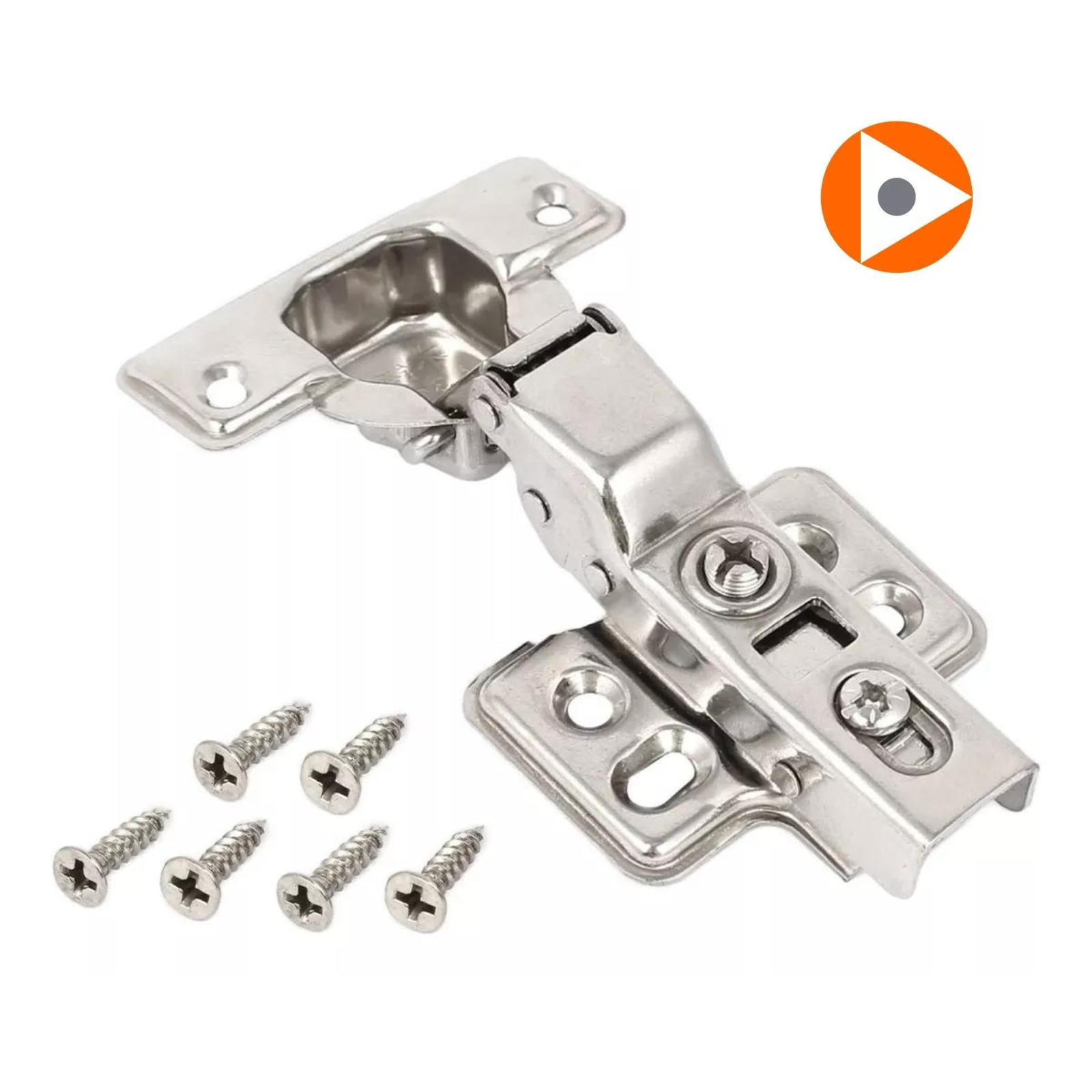 Bisagra Bidimensional 35 mm Ducasse Cobertura Media 4 Perforaciones