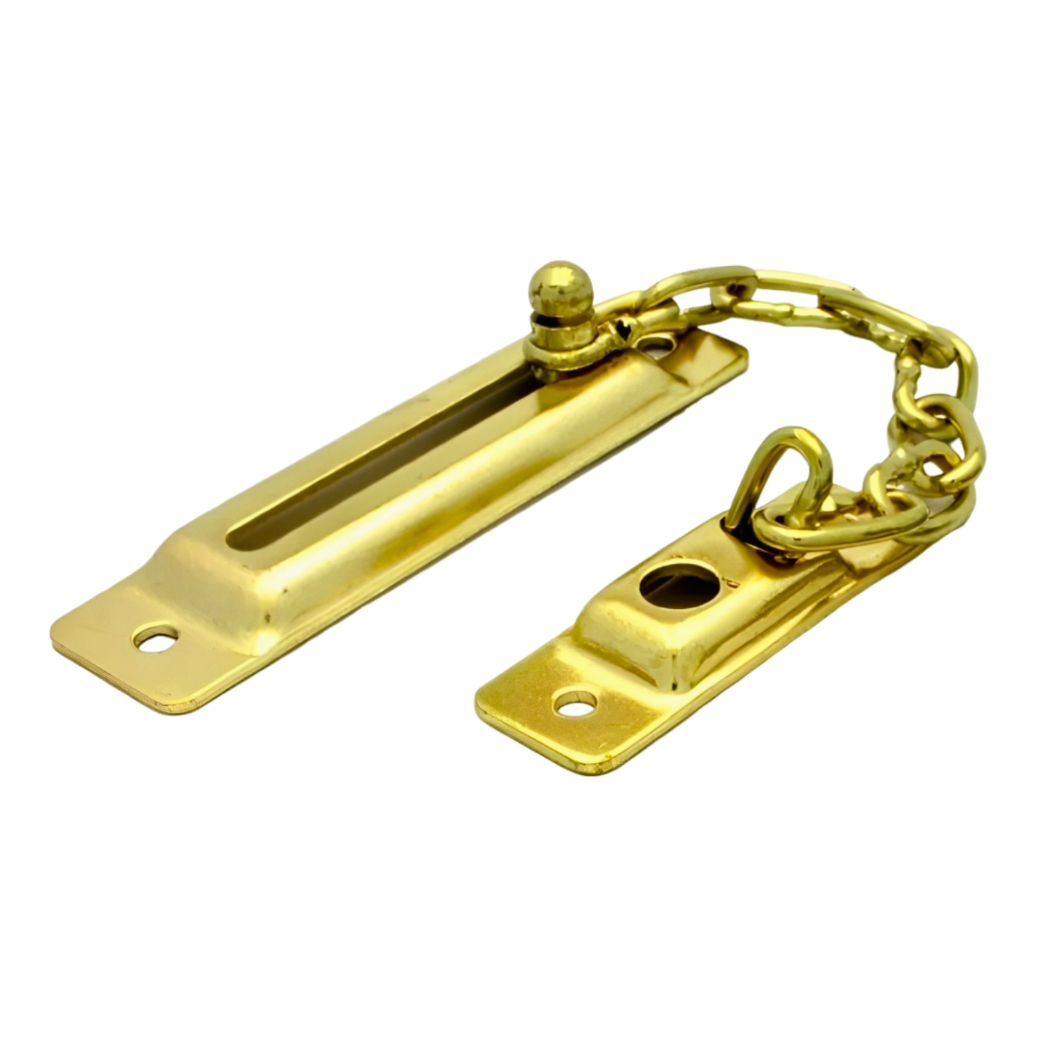 Cadena De Seguridad Reforzada Latón Brillante Para Puerta