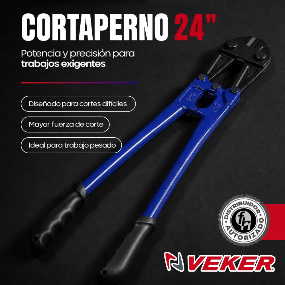 Cortaperno Cizalla Profesional 24pulg Uso Rudo Acero 12181