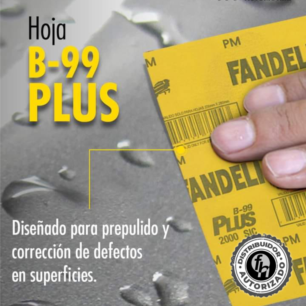 Lija De Agua Microfina Fanplus Yellow B99 Grano 1000