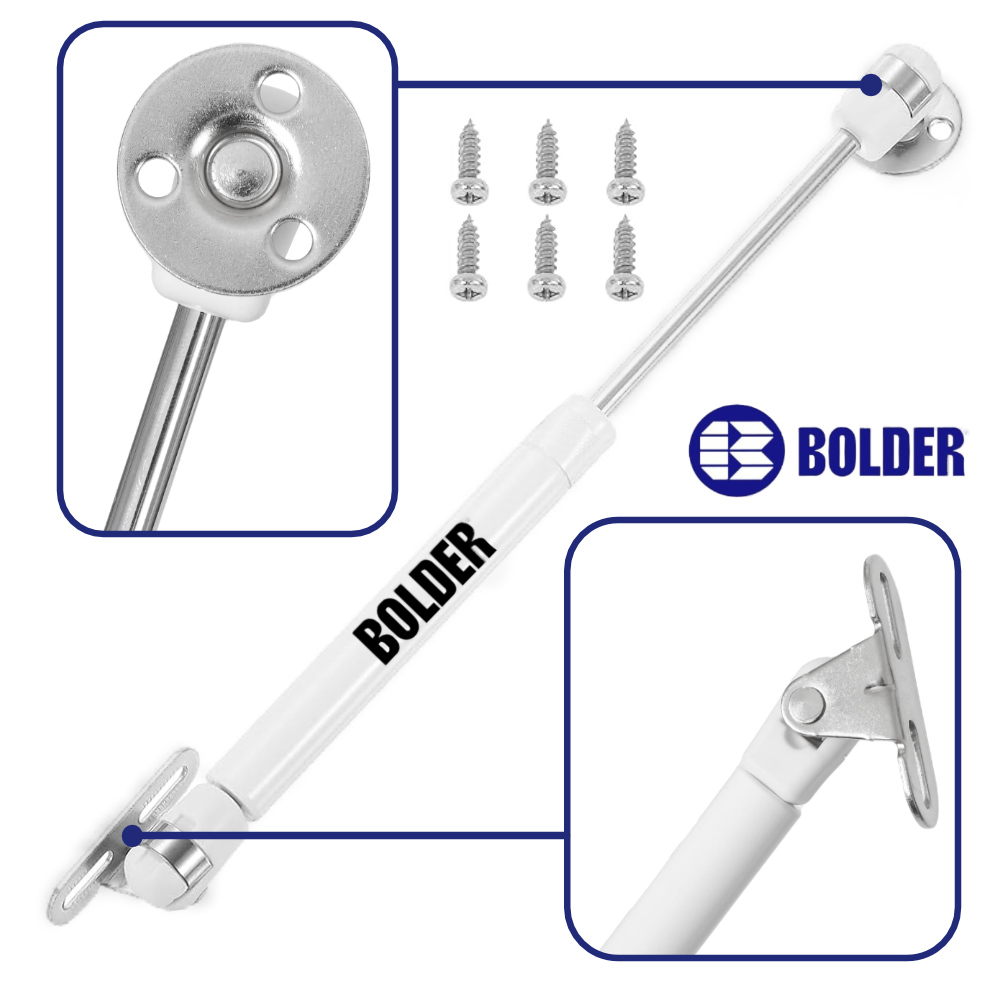 Pistón Elevable De Gas Amortiguador Para Puerta Plegable Blanco Mate