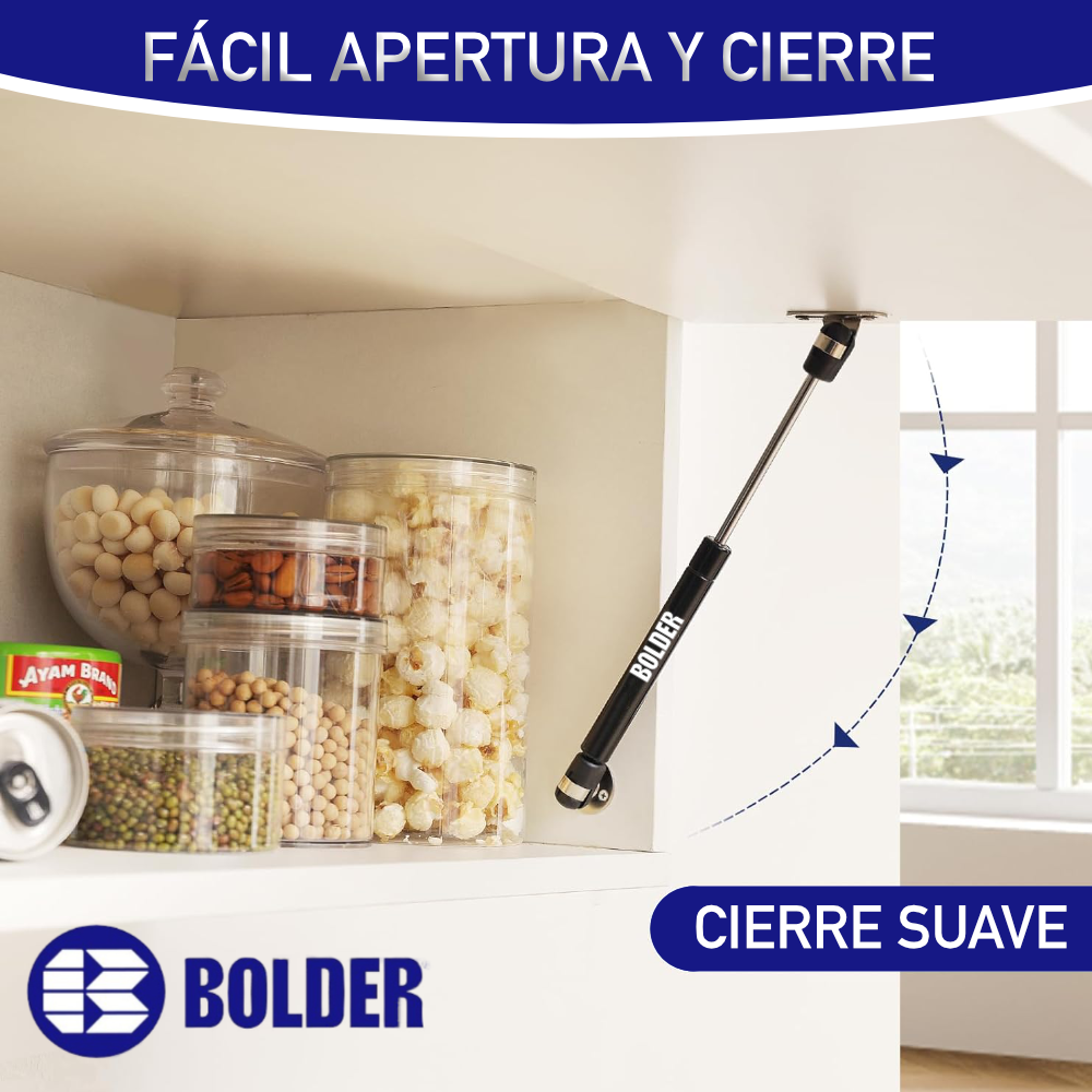 Pistón Elevable De Gas Amortiguador Para Puerta Plegable Negro Mate