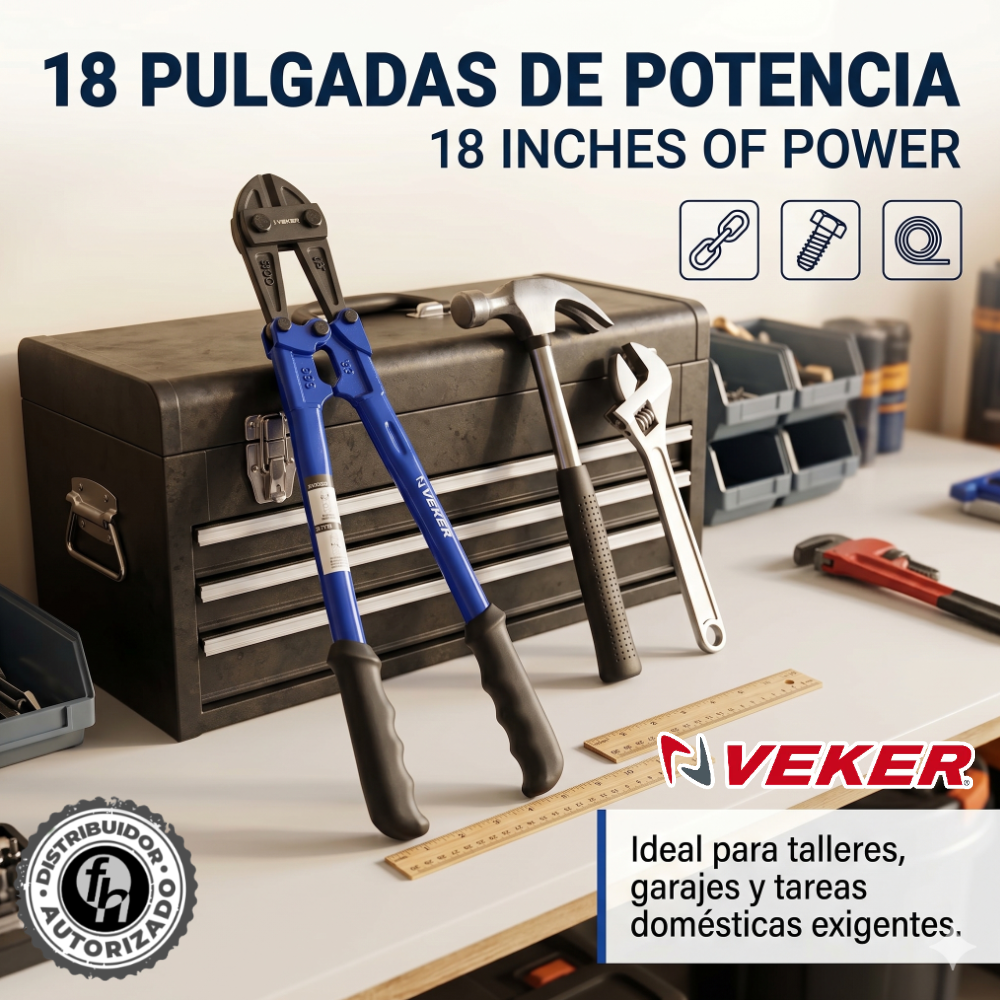 Cortaperno Cizalla Profesional 18pulg Uso Rudo Acero 12180