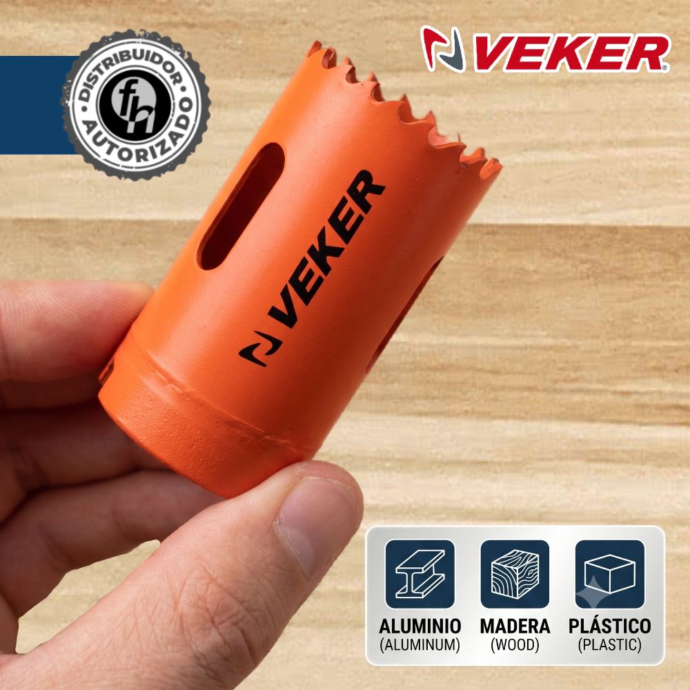 Brocasierra 1-1/4 Bimetálica (32mm) Para Madera Veker 12645