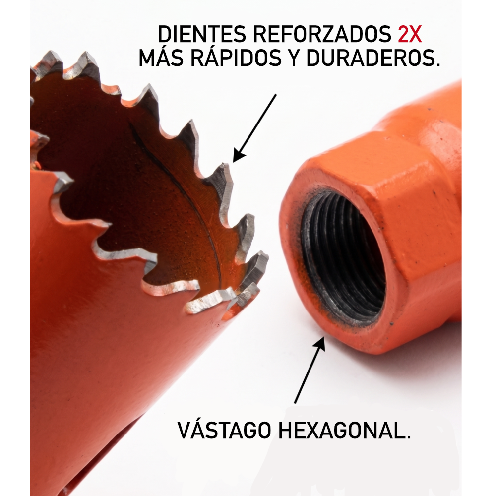 Brocasierra 3/4 Bimetálica (19mm) Para Madera Veker 12641