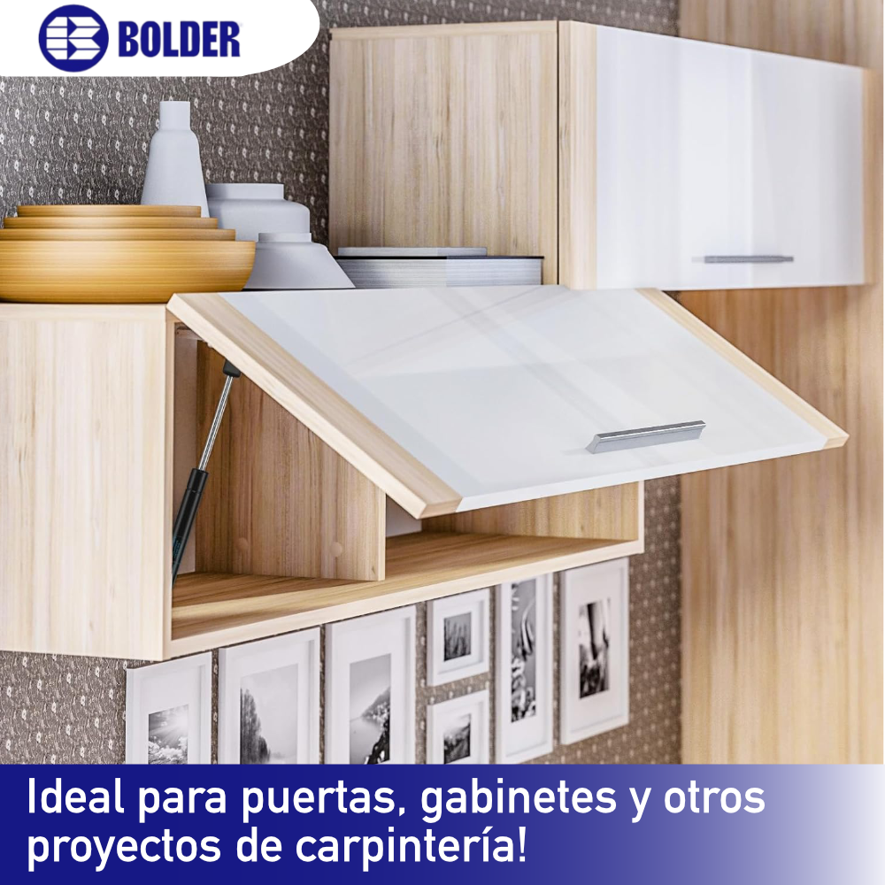 Pistón Elevable De Gas Amortiguador Para Puerta Plegable Negro Mate