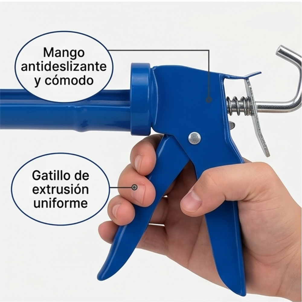 Pistola Calafateadora Con Cremallera Reforzada Veker 12370