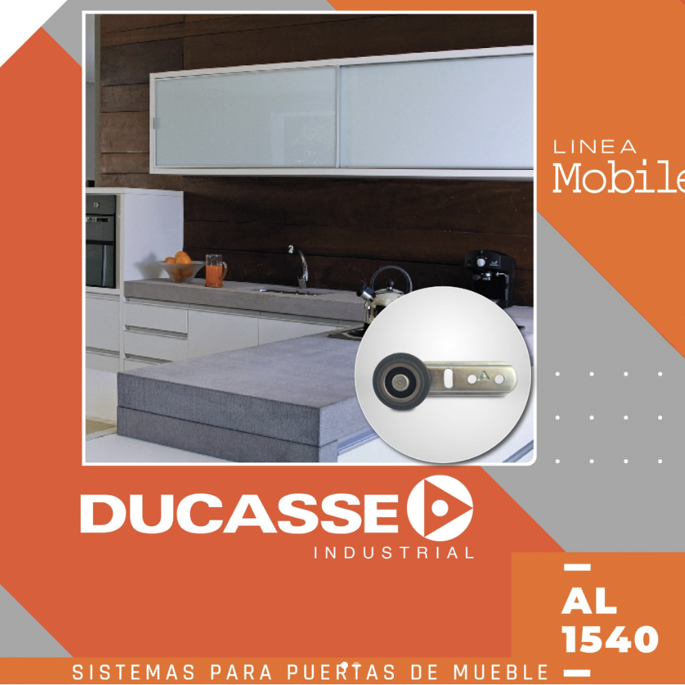 Sistema Corredizo AL 1540 Para Muebles Ducasse