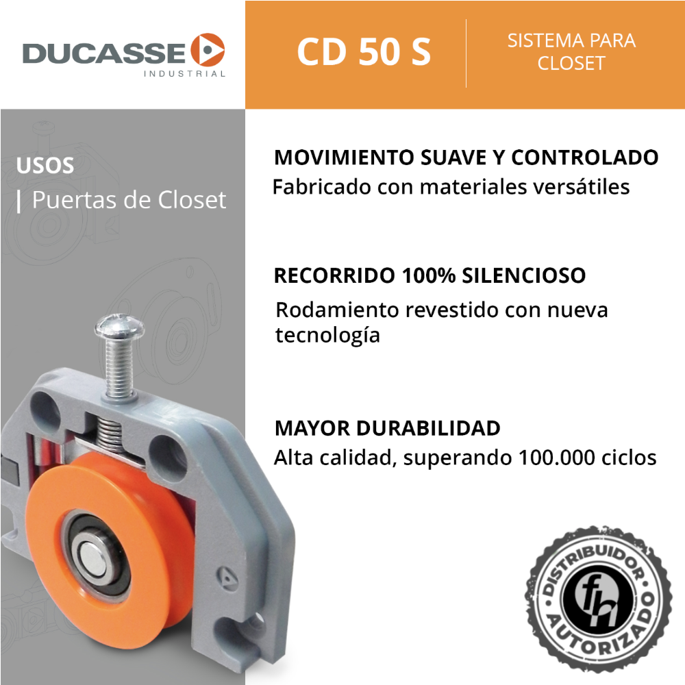 Sistema A Piso Para Closet CD-50 S Ducasse