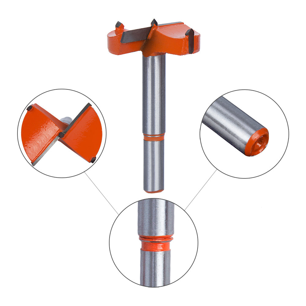 Broca Tipo Forstner Para Madera 35 mm Carburo De Tungsteno