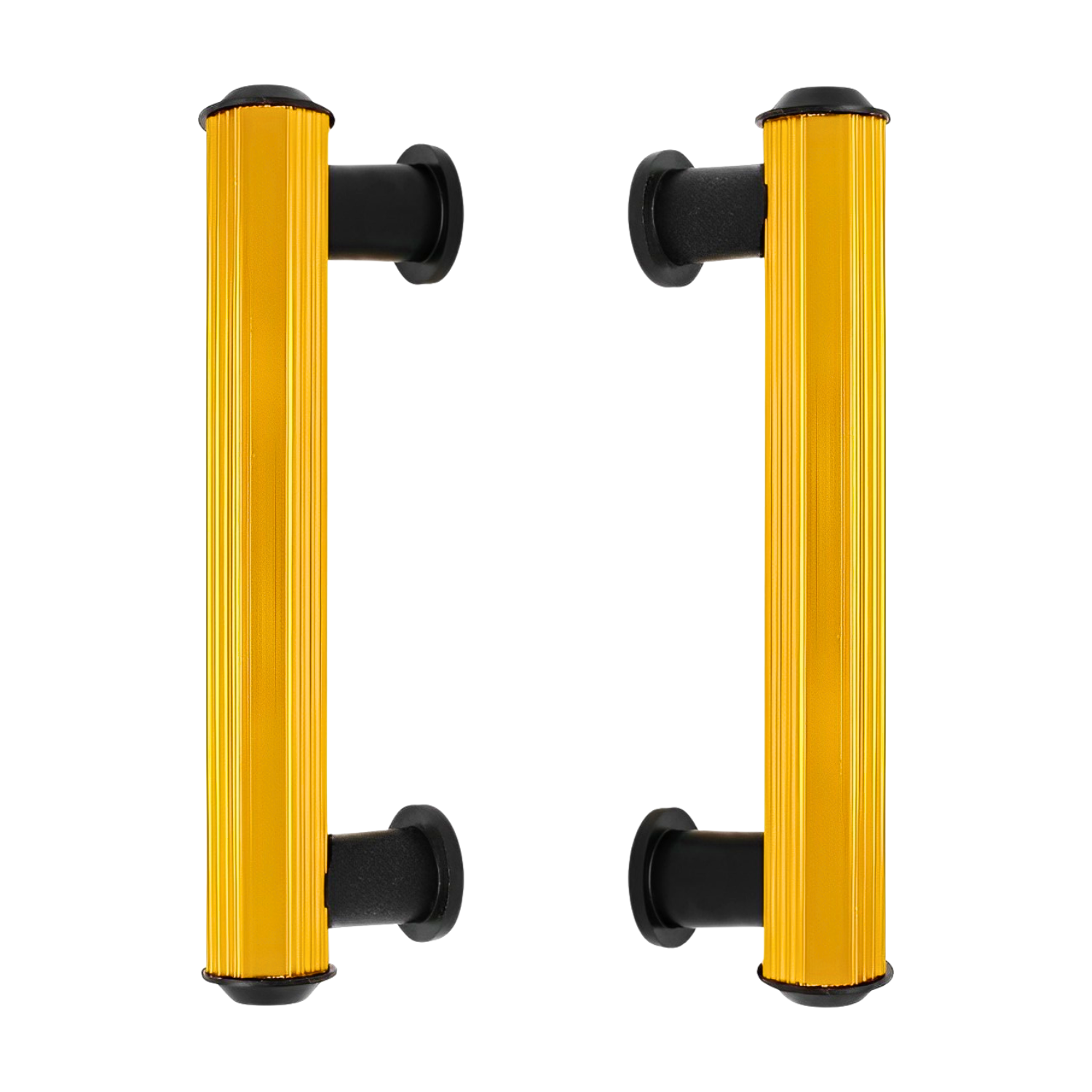 Jaladera Tubular Aluminio Color Latón Brillante Para Herrero 19 cm