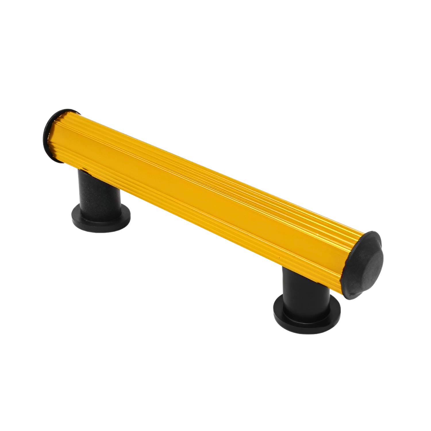 Jaladera Tubular Aluminio Color Latón Brillante Para Herrero 19 cm