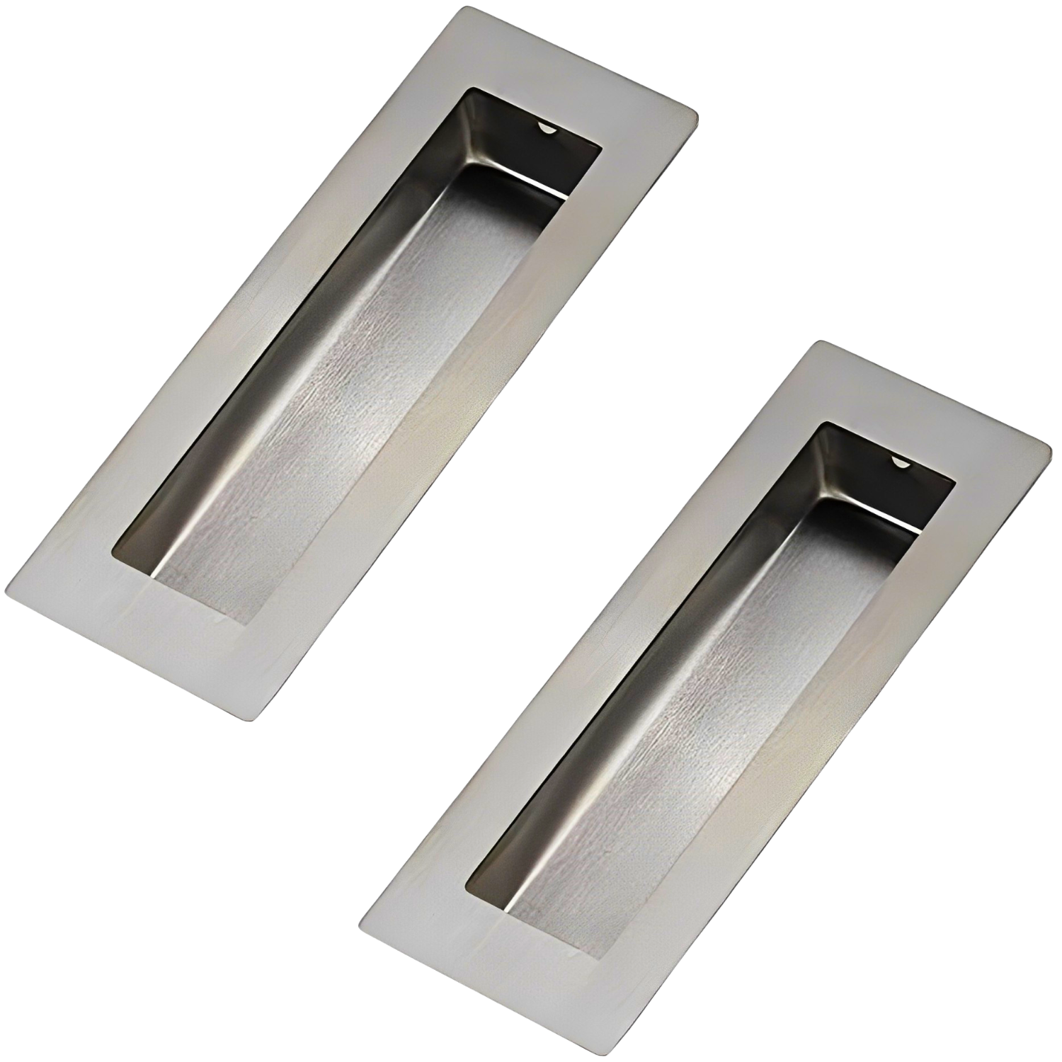 Jaladera De Embutir Rectangular Acero Inoxidable 120 mm